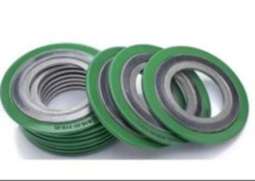 Round Shape And Green Color Carbon Steel Graphite Spiral Wound Gasket Application: Industrial