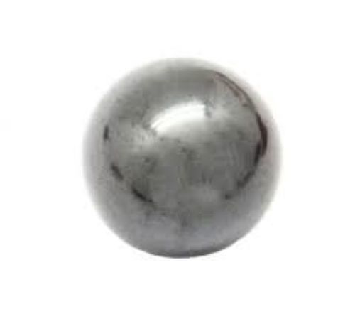 Hematite Sphere - Polished Black Round Gemstone, Glossy Finish for Self-Healing and Spiritual Growth