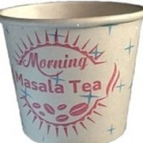 White Color Printed Pattern Eco Friendly Disposable Paper Cup For Tea And Coffee