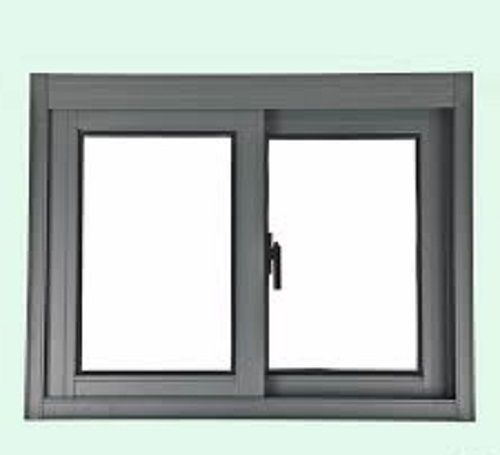 Gray Dark 100% Aluminium Easy To Use And Low Maintenance Grey Color Sliding Window