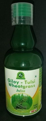 100% Natural And Fresh Sugar Free Ayurvedic Giloy Tulsi Wheatgrass Juice, 500 Ml
