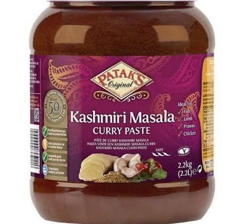 100 % Pure Organic Indian Vegetable Kashmiri Curry Paste Masala, 2.2kg Jar Pack Grade: A