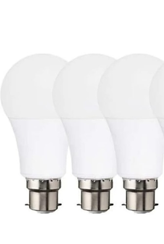 Cool Daylight White Round LED Bulb - 240V Input, 9W Power | Aluminum and Plastic Body, IP33 Rated, Lightweight Design