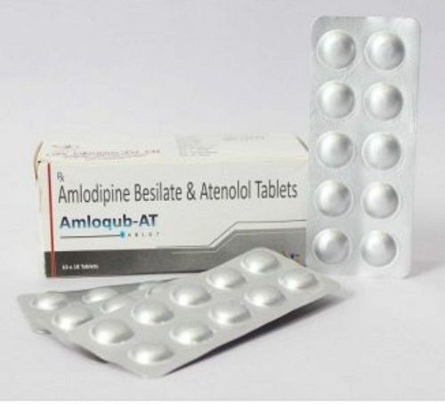 Amlodipine Besilate And Atenolol Tablets Amloqub-at 10*10 Tablets