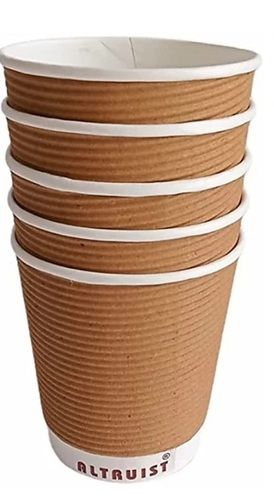 Disposable Brown Color Plain Eco Friendly Paper Tea And Coffee Cups For Parties And Events