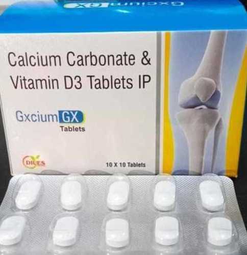 Calcium Carbonate Vitamin D3 Tablets 10x10 Medicine Raw Materials At Best Price In Satara