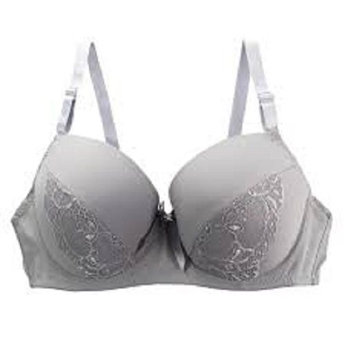 Comfy Grey Color Adjustable Lace Bcde Cup Padded Ladies Bra With Strip at  2450.00 INR in Howrah
