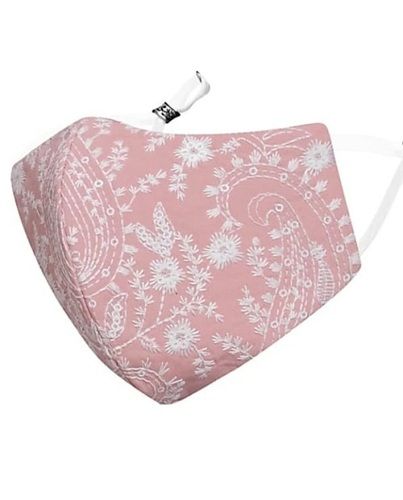 Anti Pollution Breathable Skin Friendly Printed Fabric Reusable Face Mask With Ear Loops