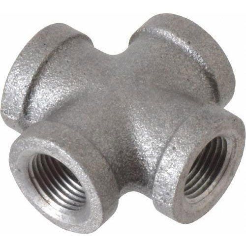 Heavy Duty Grey Color Alloy Steel 4 way Cross Fittings for Structure Pipe