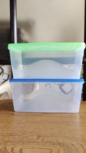 High Design Plain Rectangle Transparent Plastic Containers, Multiparpous Use Box