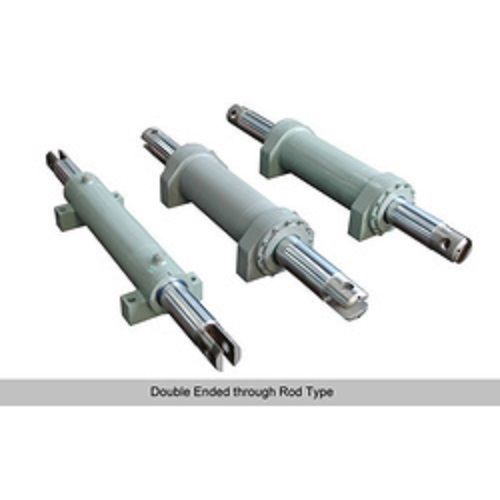 Light Green And Silver Color Hollow Rod Hydraulic Cylinders, Size: 150 Application: Machine Parts