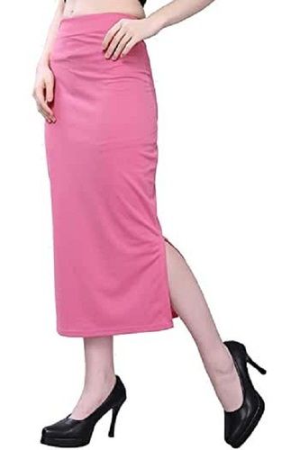 Light Pink Color Saree Shapewear Petticoat For Women Cotton