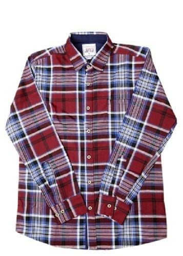 Multi Color Full Sleeves Checked Pattern Men Shirt For Casual And Party Wear Collar Style: Classic