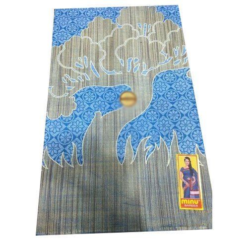 Crepe Multi Color Printed Highly Breathable Casual Wear Ladies Cotton Saree With Unstitched Blouse Piece