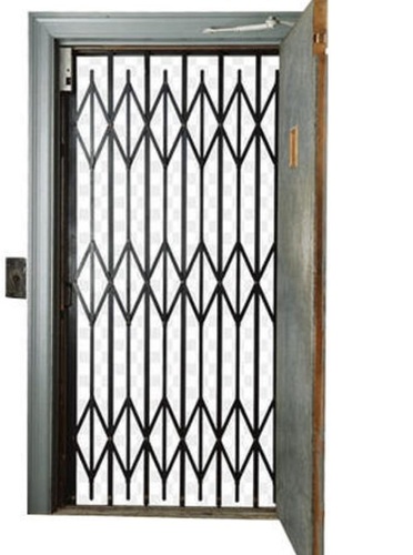 कार्यालयों के लिए मजबूत और सुरक्षित ब्लैक हैवी-ड्यूटी माइल्ड स्टील चैनल गेट्स फ़्रेम की मोटाई: 60 मिमी स्क्वायर फीट