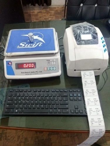 Tula Plastic Thermal Printer With Weighing Scale For Industrial, Measure Weight By Measuring Accuracy: 2 Gm