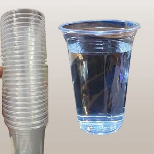 100% Biodegradable Eco Friendly Plastic Transparent Multipurpose Drinking Glass