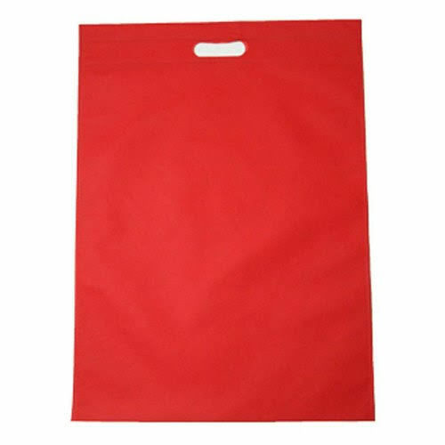 100% Non-Woven Red Color With Handles Carry Bags, And Eco-Friendly, Durable, And Recyclable  Max Load: 4  Kilograms (Kg)