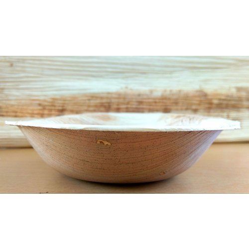 4.5 Inch Brown Color Plain Round Areca Leaf Bowl For Event, Serving Food And Party Supplies