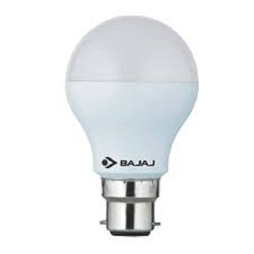 Bajaj Aluminum White Color Led Bulbs Round Shape Plastic Material, 120 Volt, Power 7-10 Watt Ip Rating: Ip55