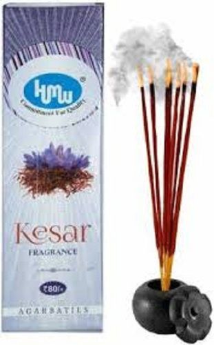 Brown Color Natural Kesar Premium Masala Agarbatti With Stand For Daaily Use Burning Time: 5 Minutes