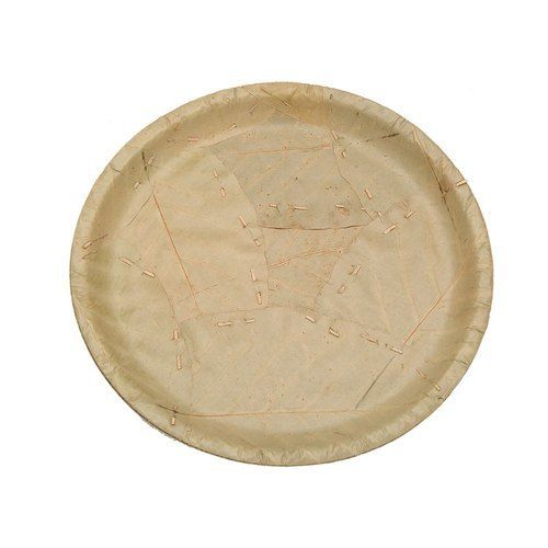 Brown Color Round Shape Disposaable Areca Leaf Plate, Perfect for Any Occasion