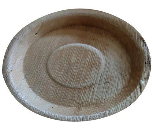 Eco Friendly and Stylish Brown Color Design 12 Inch Disposable Areca Leaf Plate