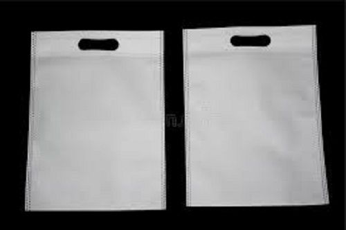 Environmental Friendly White Color D Cut Non Woven Carry Bag for Shopping