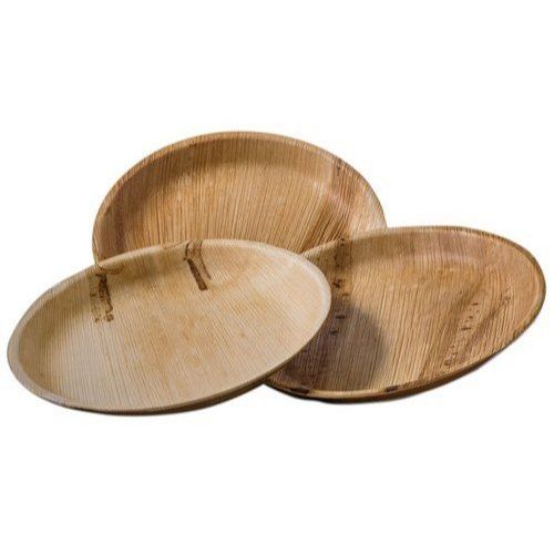 Finest Quality Palm 8 Inch Round Shape Areca Leaf Plates Perfect for Gatherings and Special Occasions
