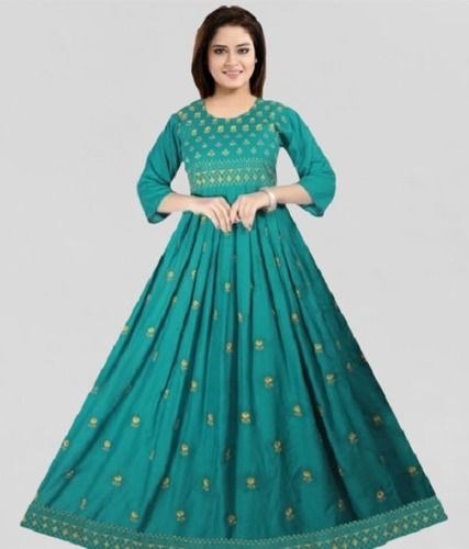 Innovative Wine Color Gown With Full Sleeve Work  Amrutam Fab