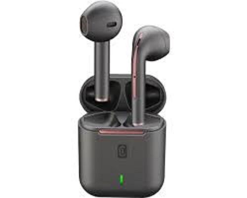 High Sound And Long Battery Backup Grey Color Wireless Earbuds With Fast Charging Boxes Body Material: Plastic