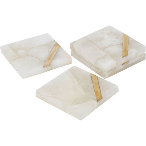 Natural Pink Color Square Shape Quartz Stone Coasters For Decoration And Gifting Purpose Size: Many Sizes Available