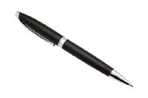 Plastic Silver And Black Writing Ball Pens With Fine Grip For School And Office