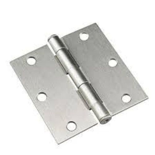 Silver Color Steel Metal And Highly Durable Finish Butt Hinges Used To Connect Two Parts