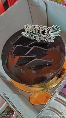 Tasty Delicious Yummy And Creamy Mouth Melting Dark Chocolate Eggless Cake, For Birthday Party
