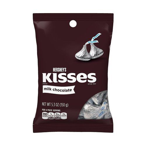 100% Vegetarian Rich Natural Delicious Taste Hershey'S Kisses Milk Chocolate,150 Gram Pack Size: Regular