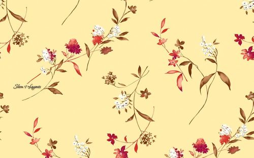 Modern 2Mm Thickness Yellow Rectangle Vinyl Printed Wallpaper For Living Room