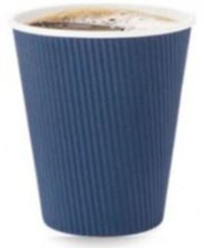 Blue Color And Round Shape Plain Disposable Paper Cup With Anti Leak Properties