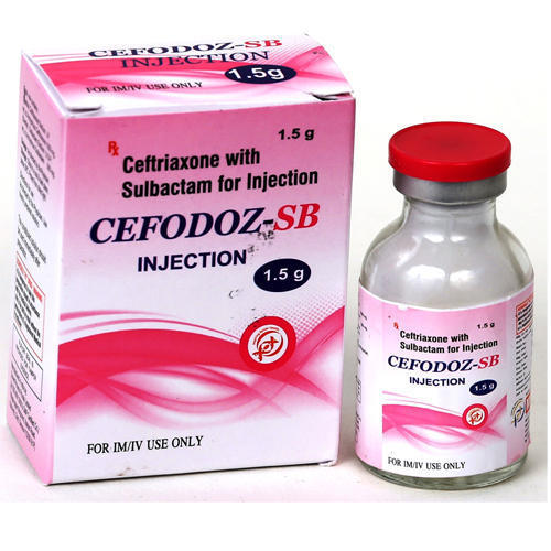 Ceftriaxone 1 Gm & Sulbactum 500 Mg Injection, Packaging Box