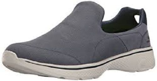 Comfortable And Stylish Durable Grey and White Plain Mens Casual Shoes without Laces