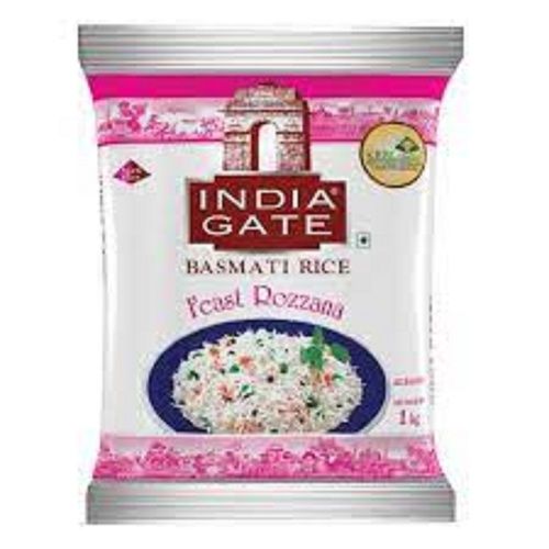 Pure And Nutrient Rich Long Grain Basmati Feast Rozzana Rice, 1 Kg Admixture (%): 1%