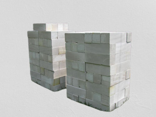 White Color Cement Rectangular Acc Siporex Block For Construction Length: 4 Inch (In)