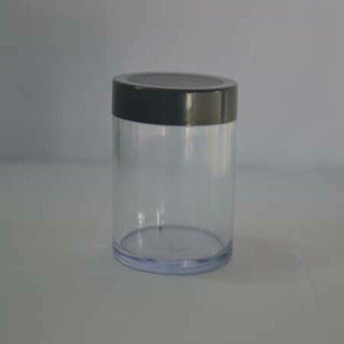 100 Gram White Transparent Reusable Plastic Jar