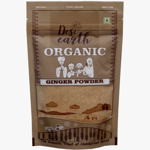 100% Pure Finely Grounded Hygienically Processed Desi Earth Organic Ginger Powder, 100gm