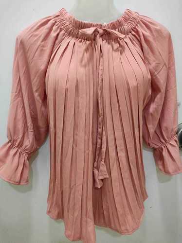 एंटी श्रिंक और एंटी रिंकल लेडीज फैंसी टॉप