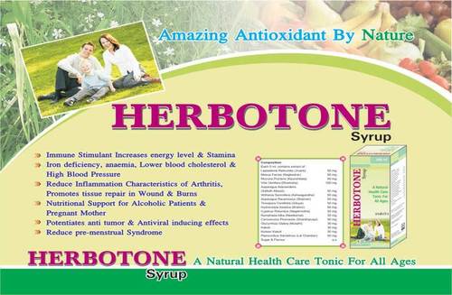 Herbal Medicine Herbotone Antioxidant Syrup For Arthritis, Anemia, Iron Deficiency And High Blood Pressure