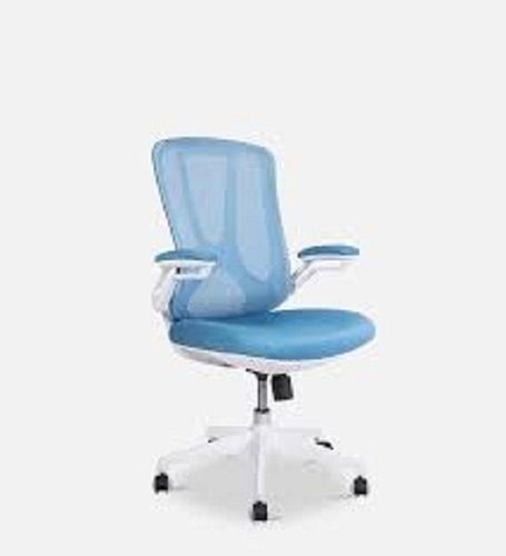 Painted High Back Swivel Ergonomic Height Pvc Base Computer Desk Mesh Blue Chair