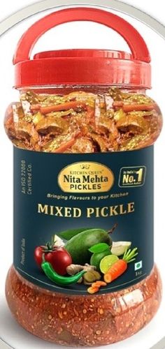 Kitchen Mixed Pickle, Made With Pure And Organic Mixed Vegetables And Oil Mixed Pickle(1 Kg)