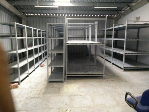 Paint Coated Rust Proof Rectangle Mild Steel Slotted Angle Rack For Industrial Uses Capacity: 100 Kg/Day