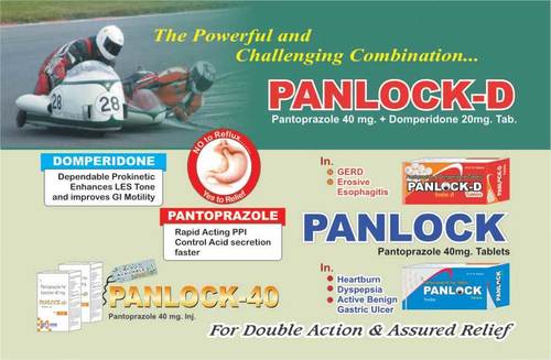 Panlock-d Pantoprazole 40 Mg And Domperidone 20 Mg Tablets